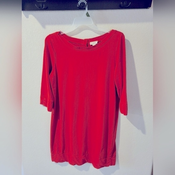 LOFT Dresses & Skirts - 054. LOFT Orange 3/4 sleeve tunic/dress.